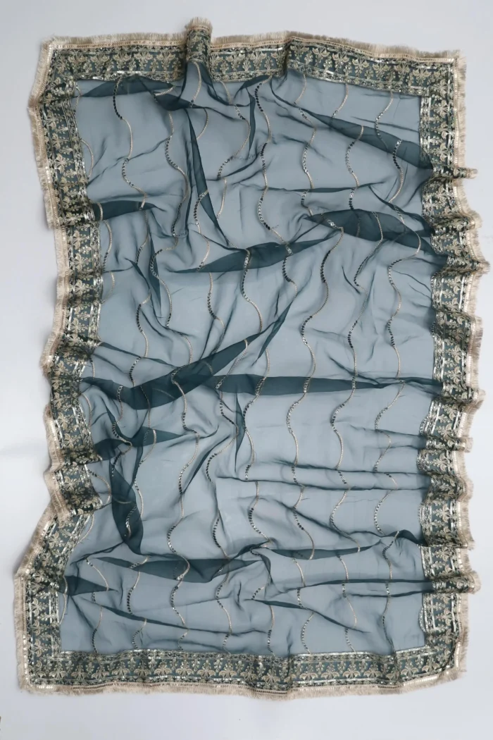 Baroque - Chiffon Embroidered - UNSTITCHED 3 PIECE